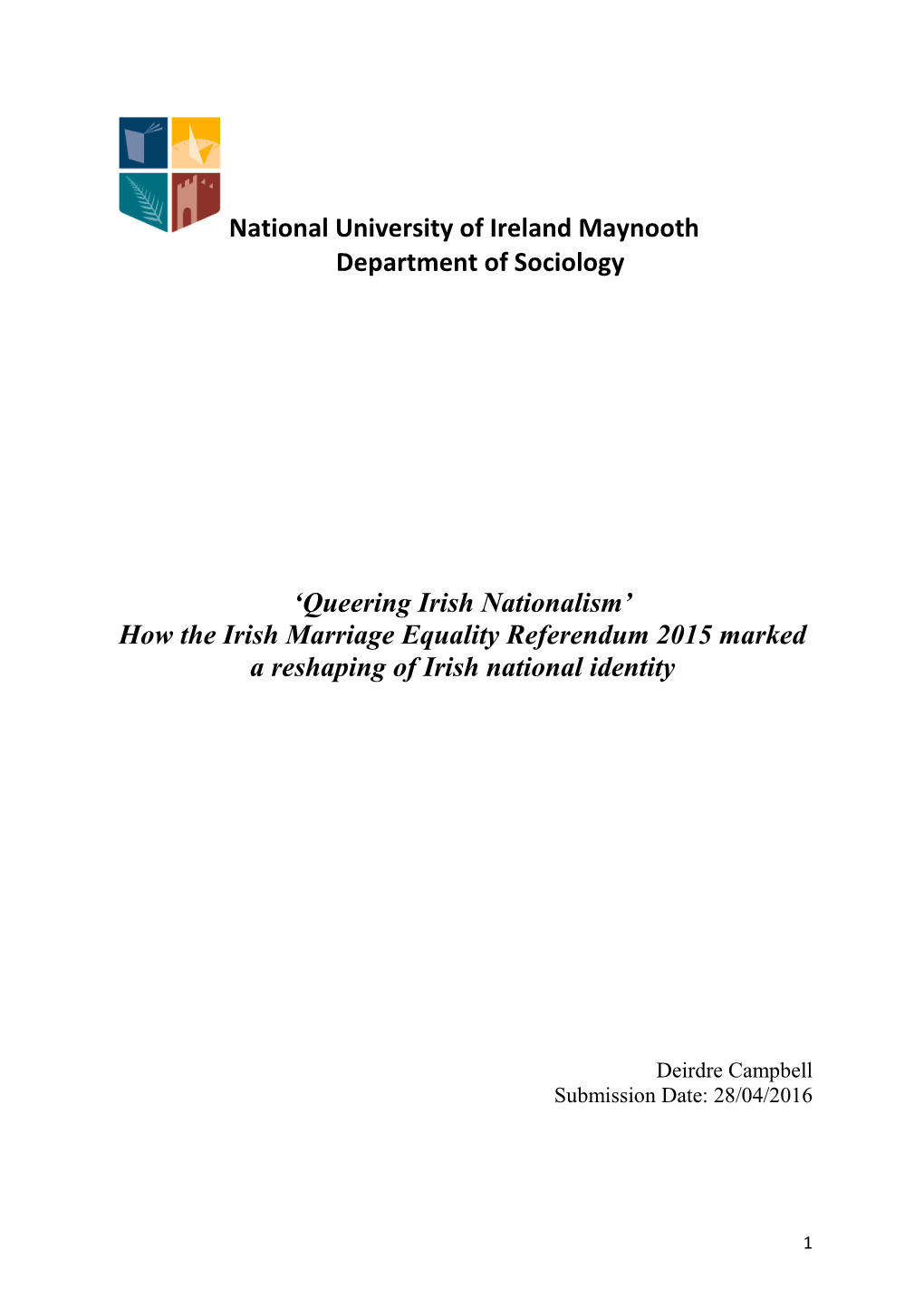 How the Irish Marriage Equality Referendum 2015 Marked a Reshaping of Irish National Identity