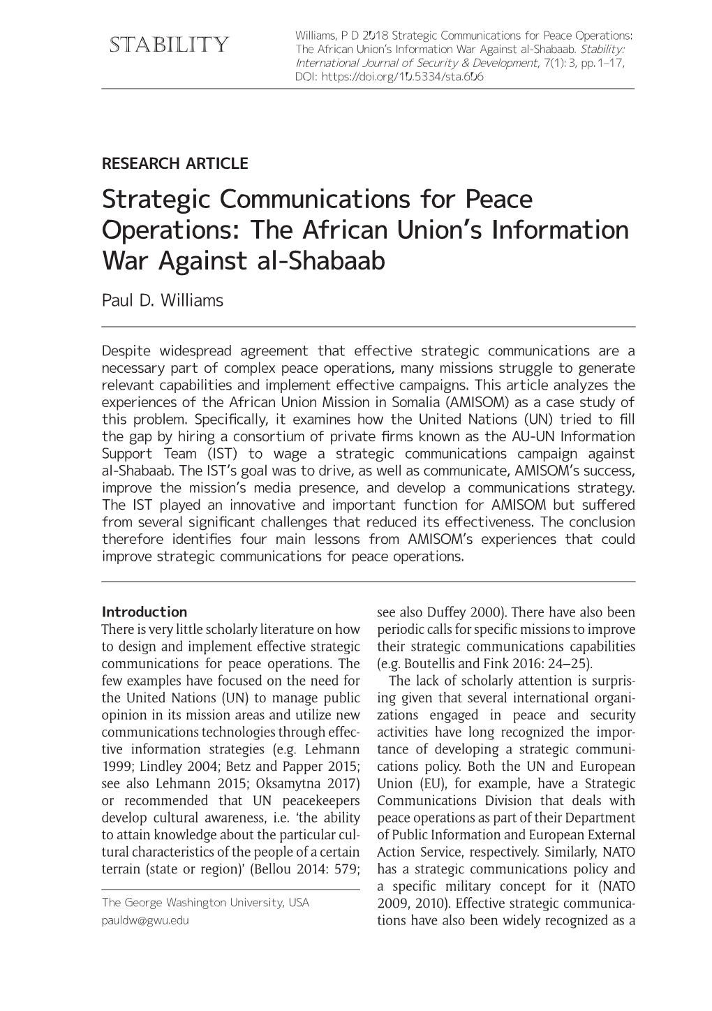 The African Union's Information War Against Al-Shabaab