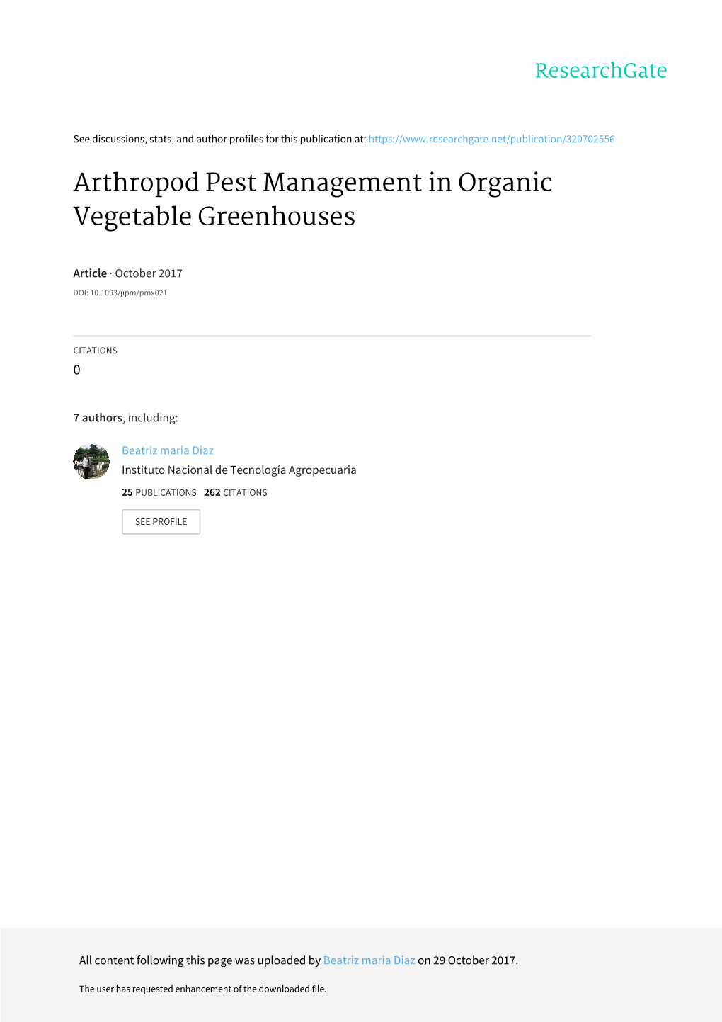 Arthropod Pest Management in Organic Vegetable Greenhouses