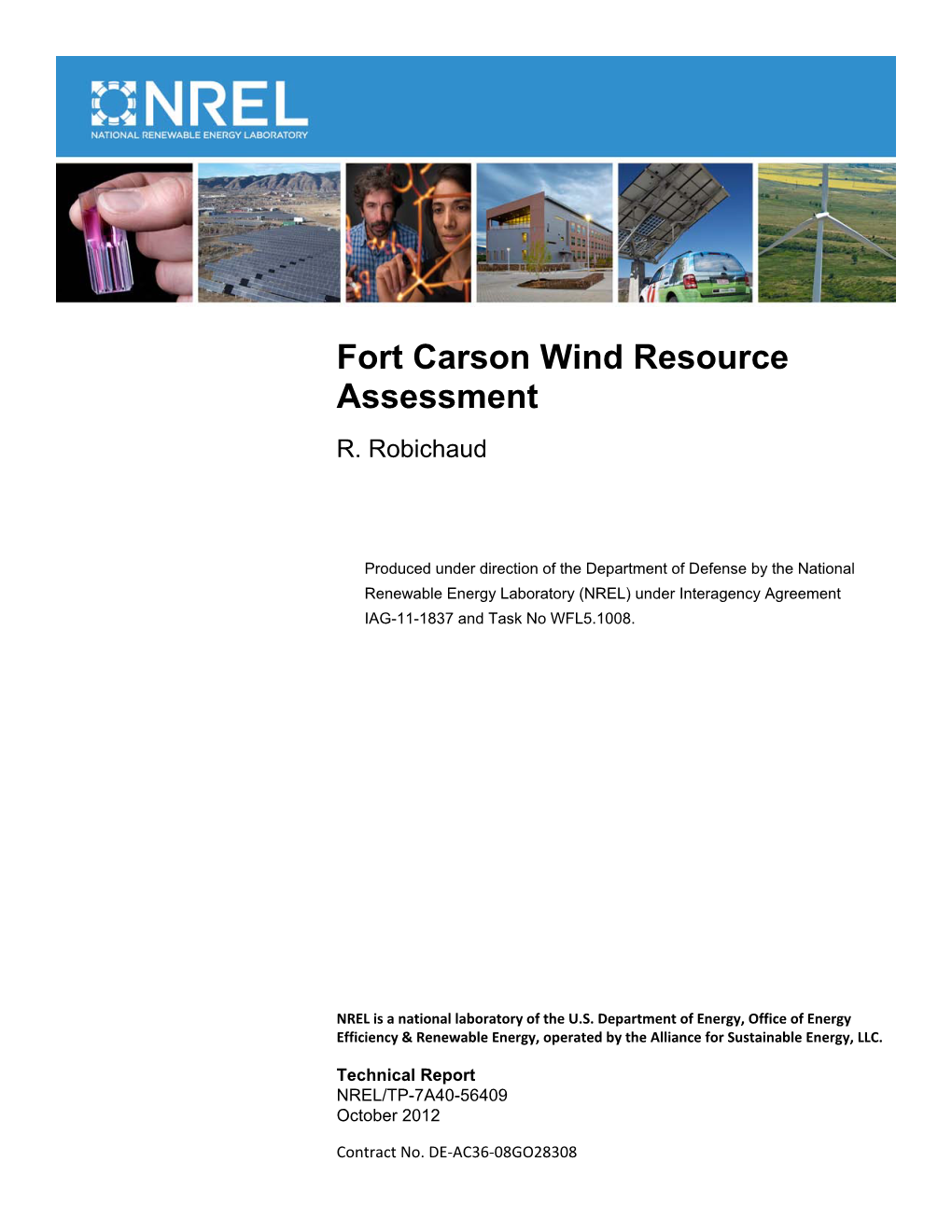 Fort Carson Wind Resource Assessment