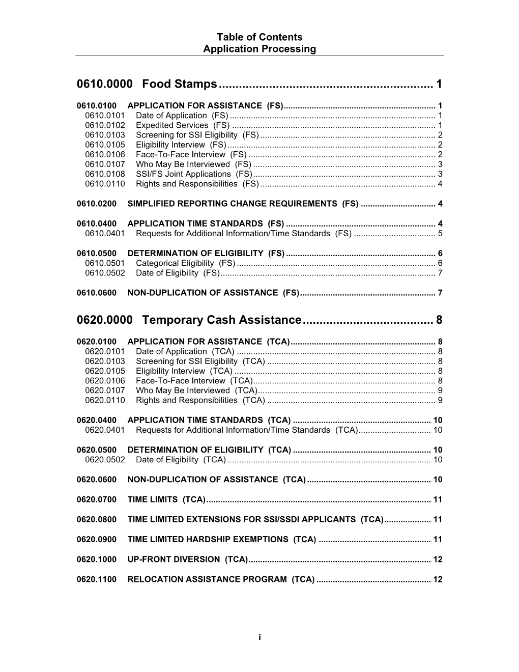 600 Non-Duplication of Assistance (Fs)