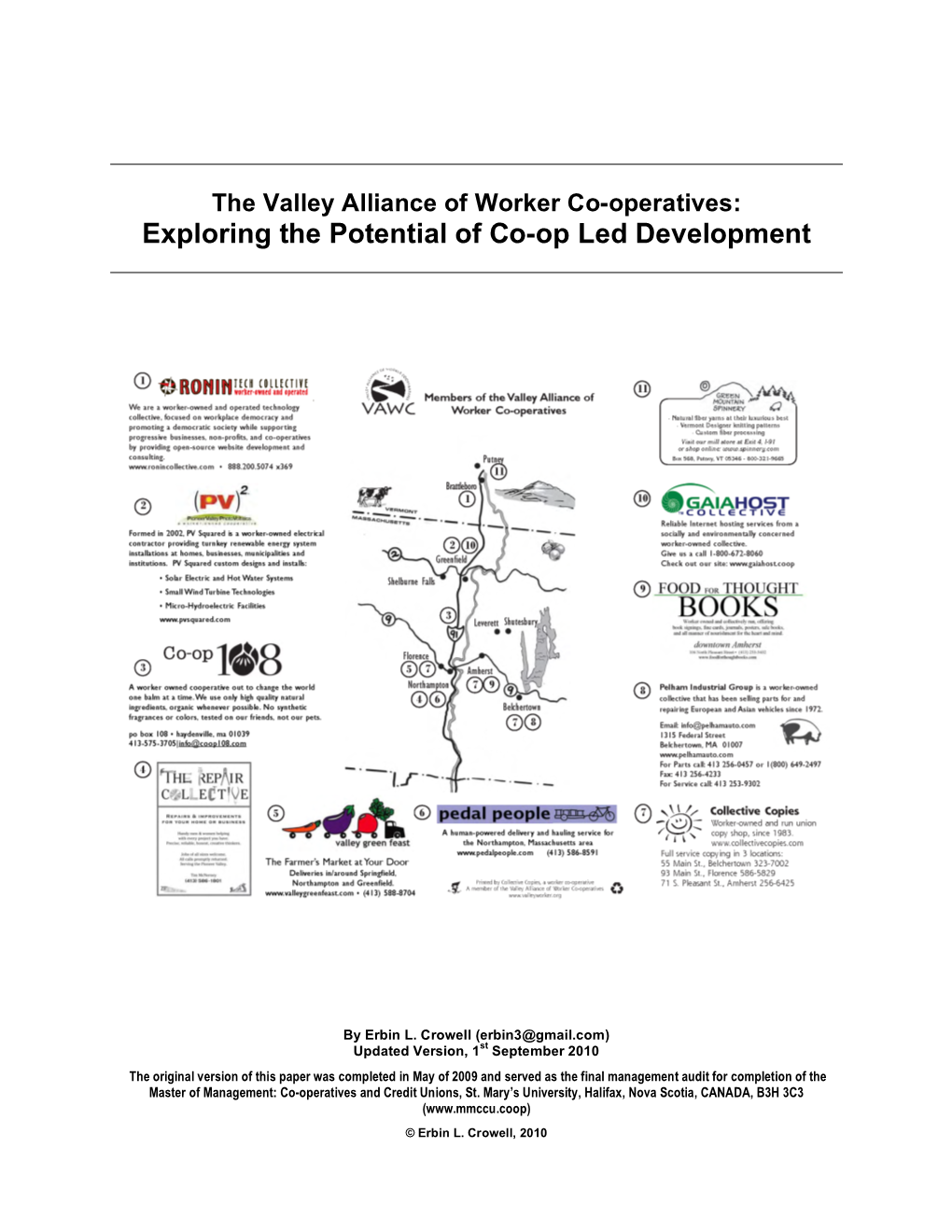 103 2010 Crowell the Valley Alliance of Worker Cooperatives
