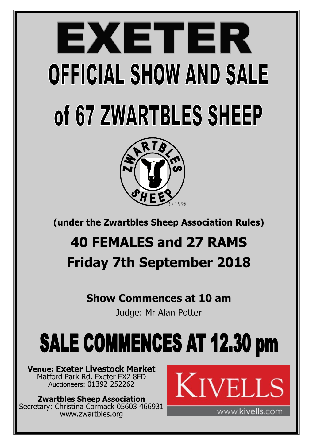 Zwartbles Sheep Association Rules)