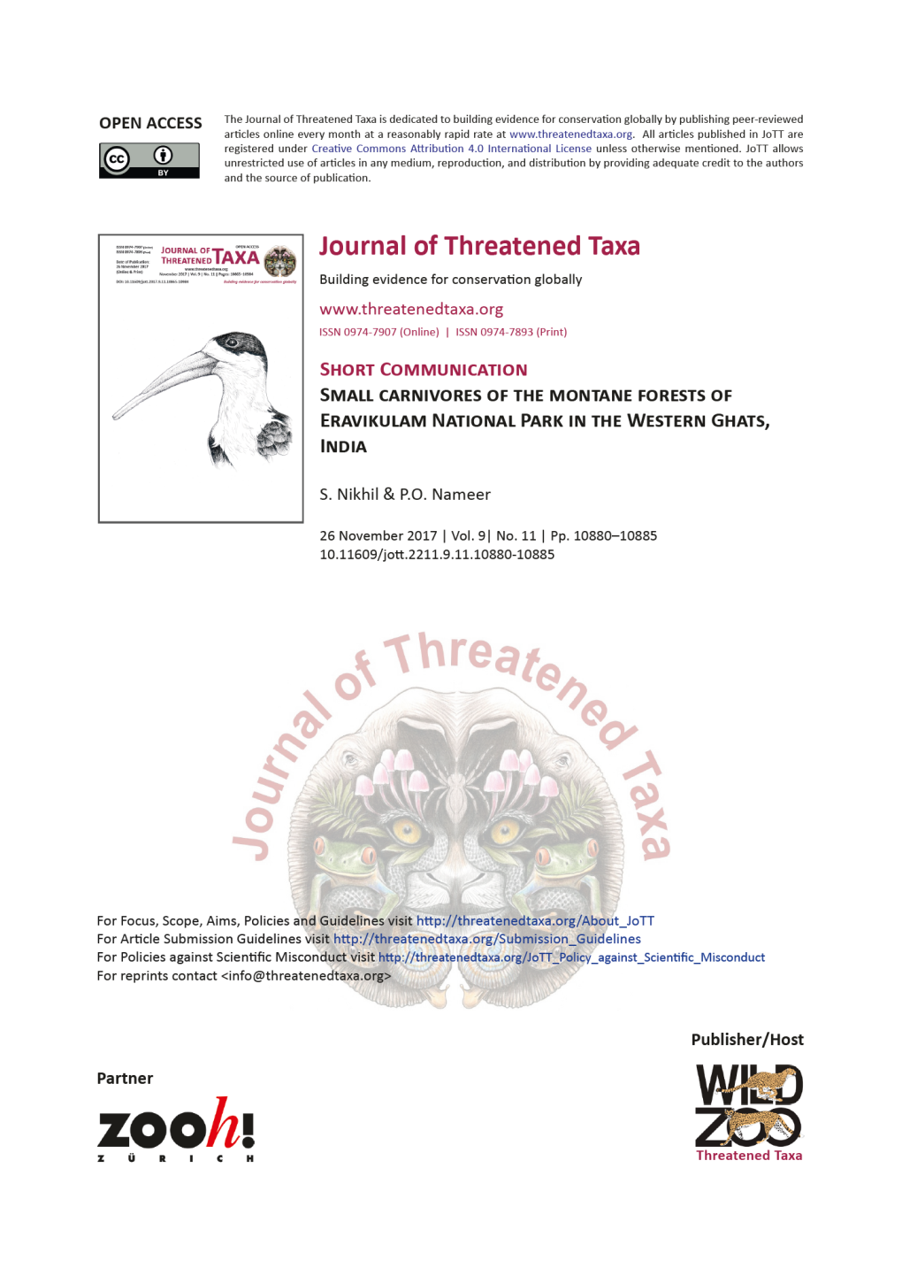 Journaloffthreatenedtaxa