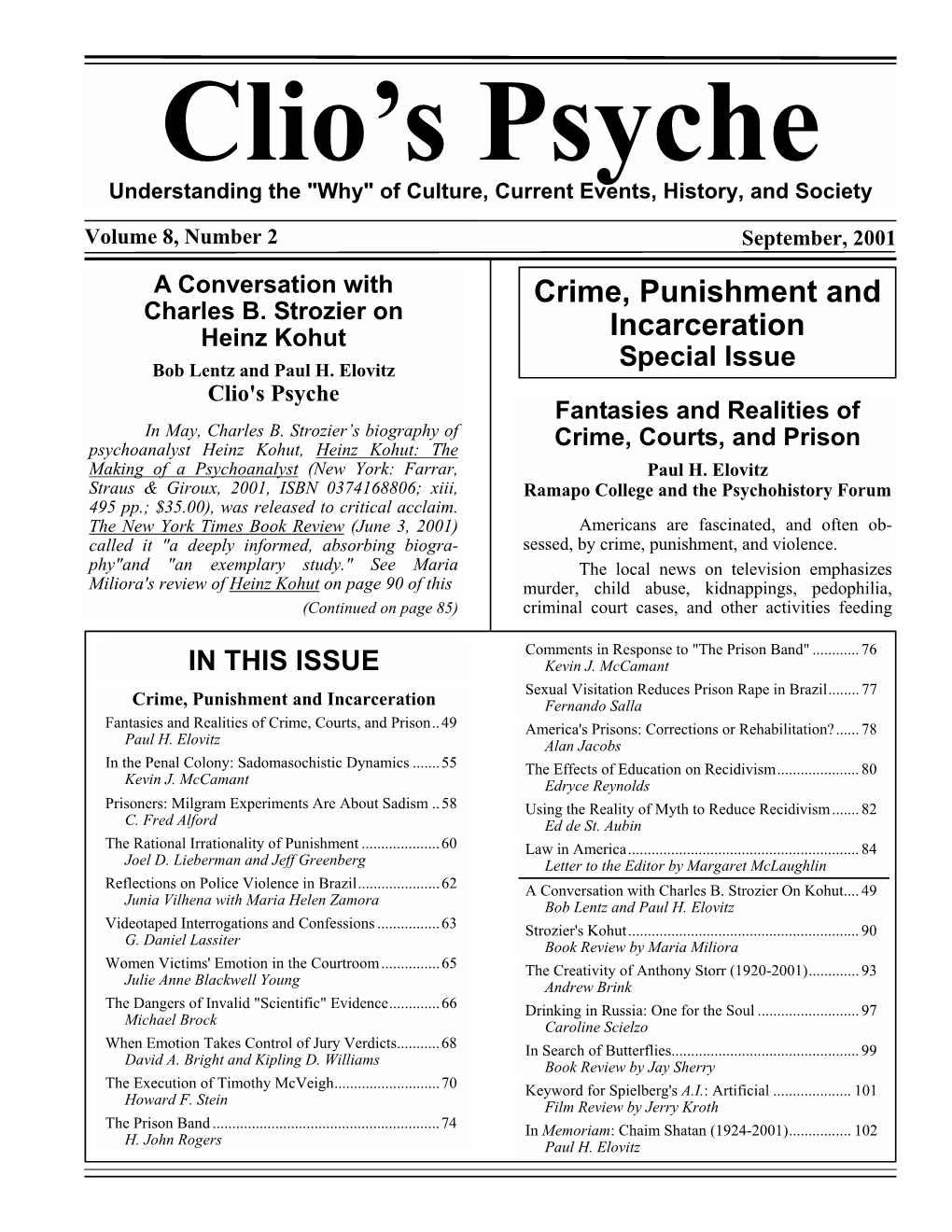 Clios Psyche 8-2 Sept 2001