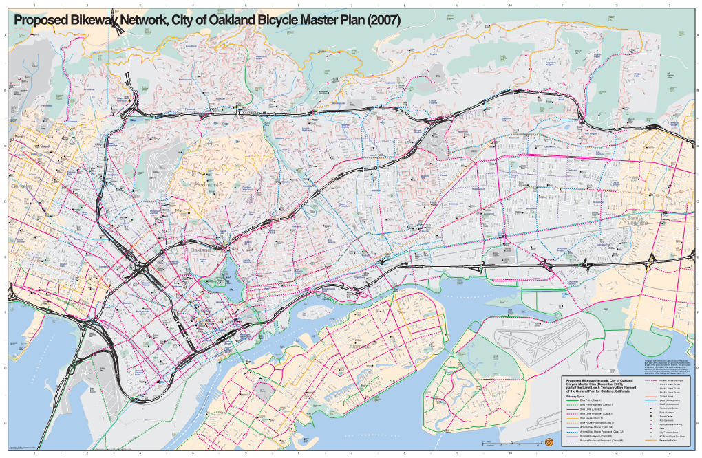 Proposed Bikeway Network, City of Oakland Bicycle Master Plan