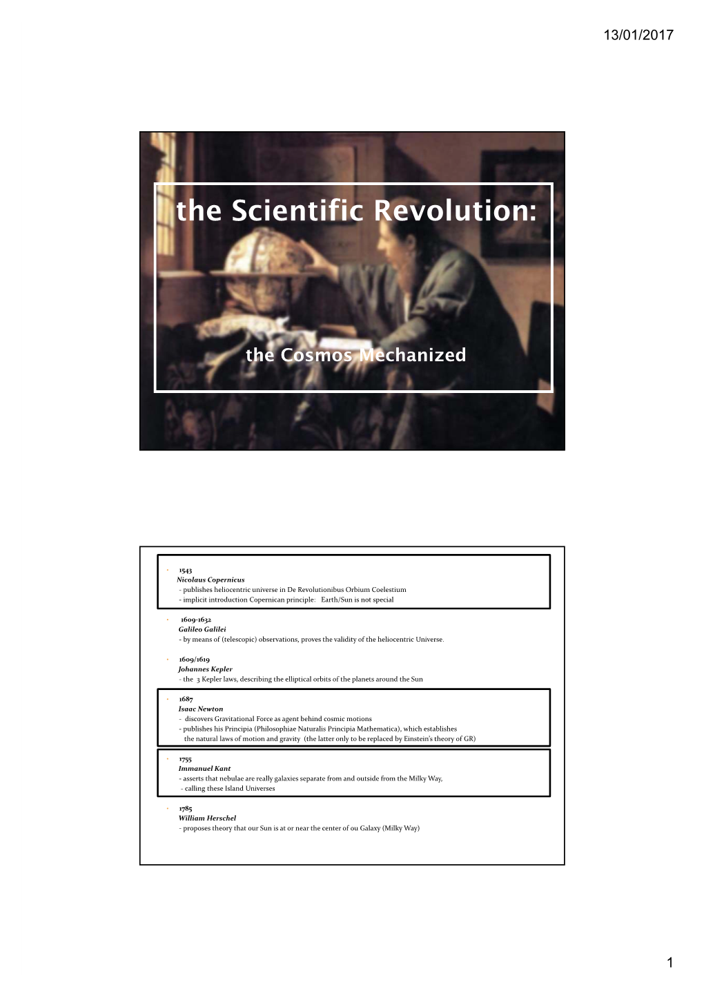 The Scientific Revolution