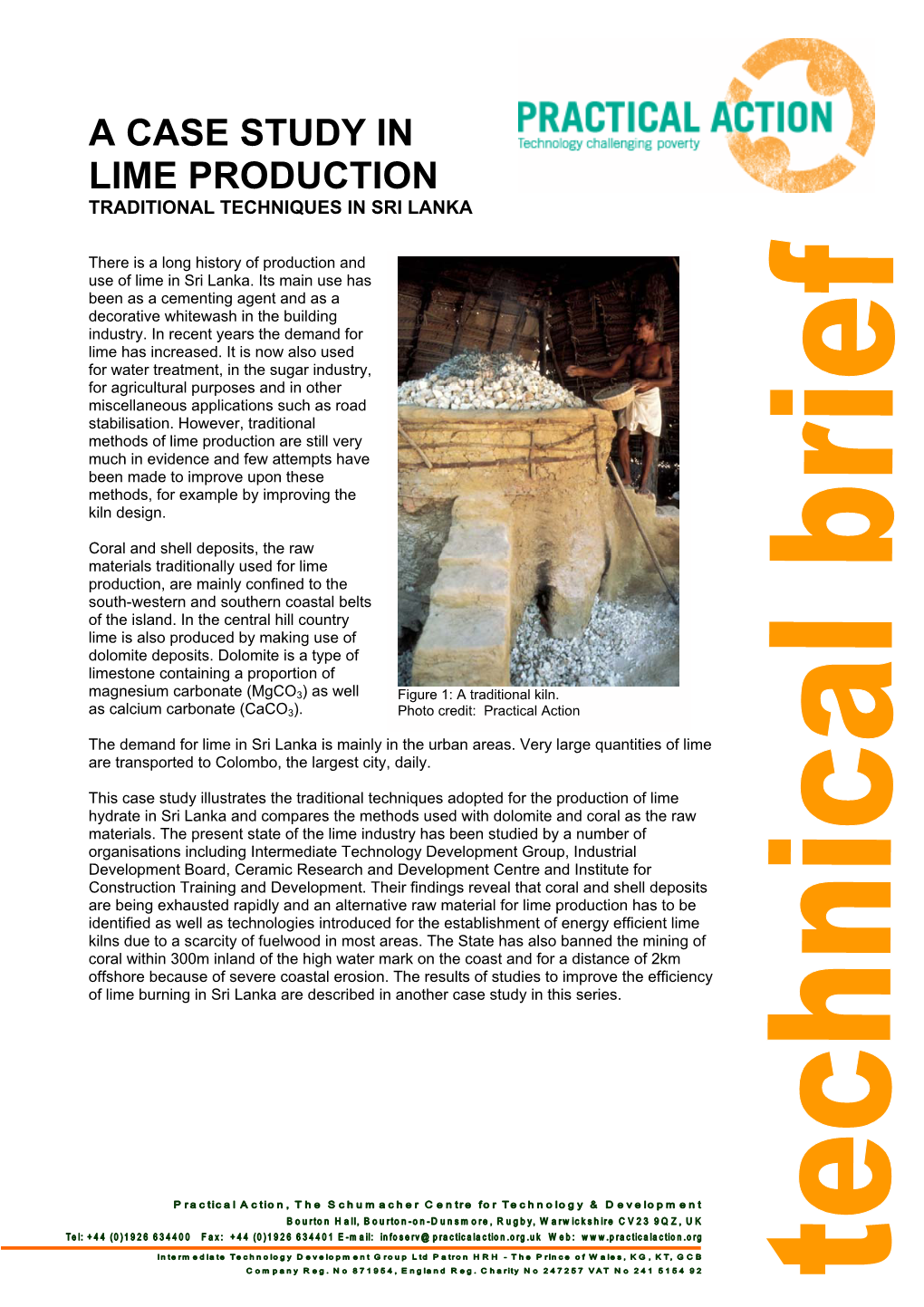 A Case Study in Lime Production ~ Sri Lanka Practical Action