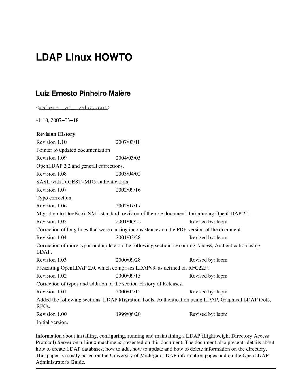 LDAP-HOWTO.Pdf