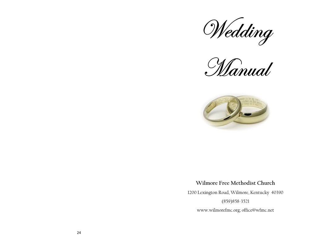 Wedding Manual