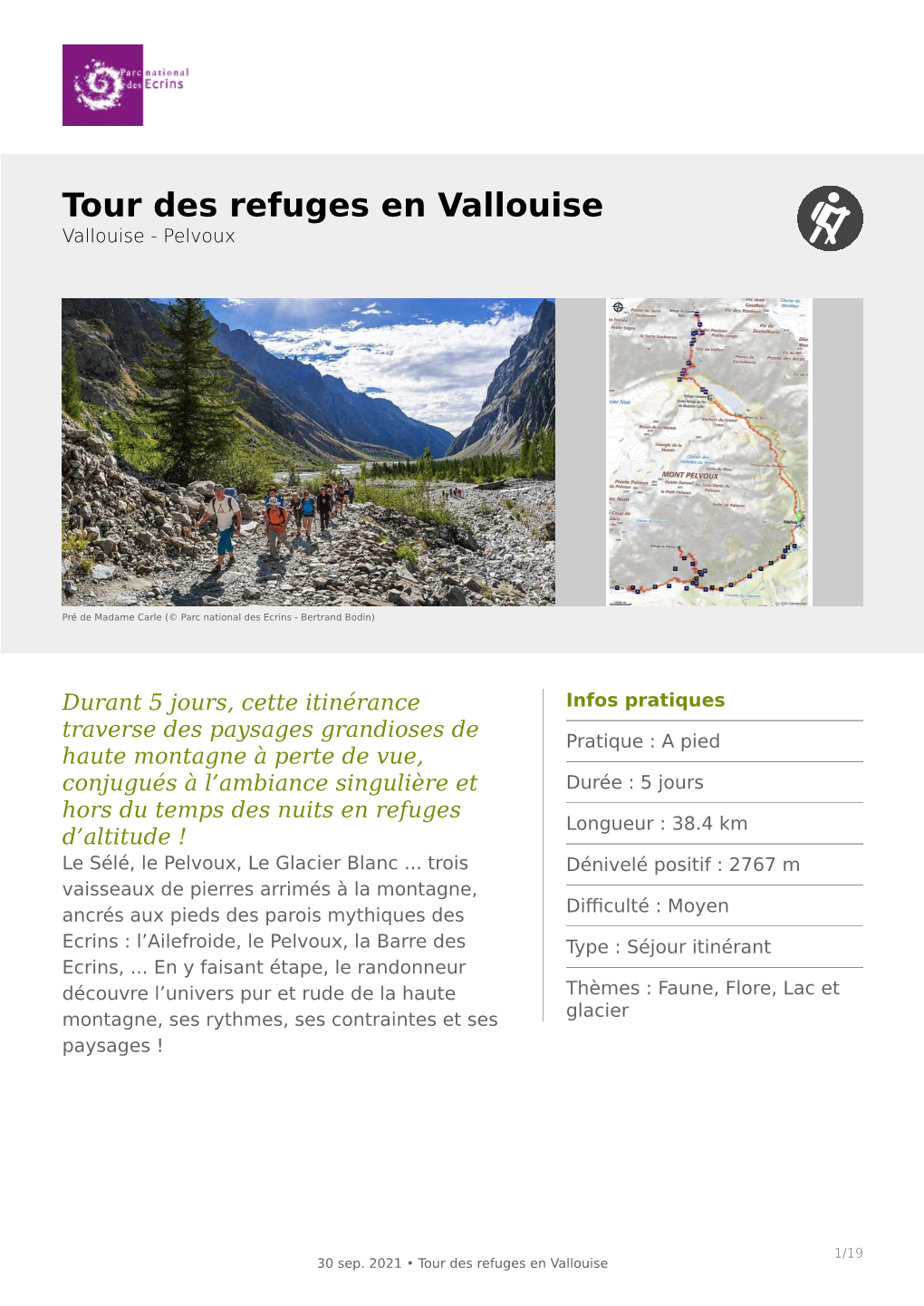 Tour Des Refuges En Vallouise Vallouise - Pelvoux