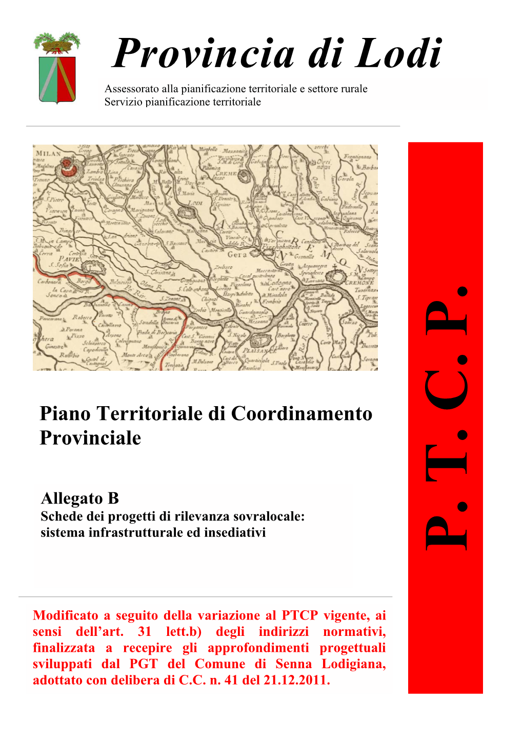 Piano Territoriale Di Coordinamento Provinciale