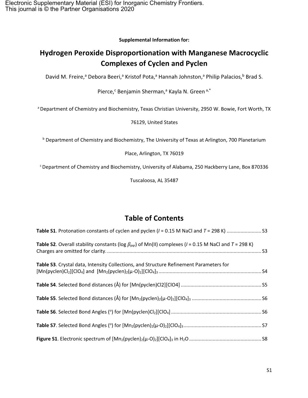 Hydrogen Peroxide Disproportionation with Manganese Macrocyclic Complexes of Cyclen and Pyclen