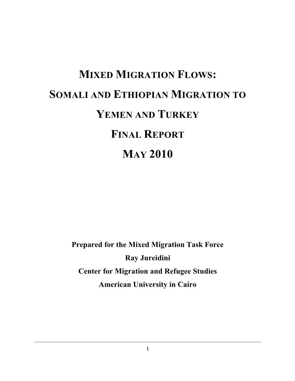 Mixed Migration Flows