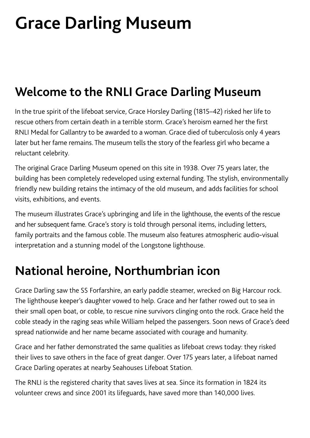 Grace Darling Museum