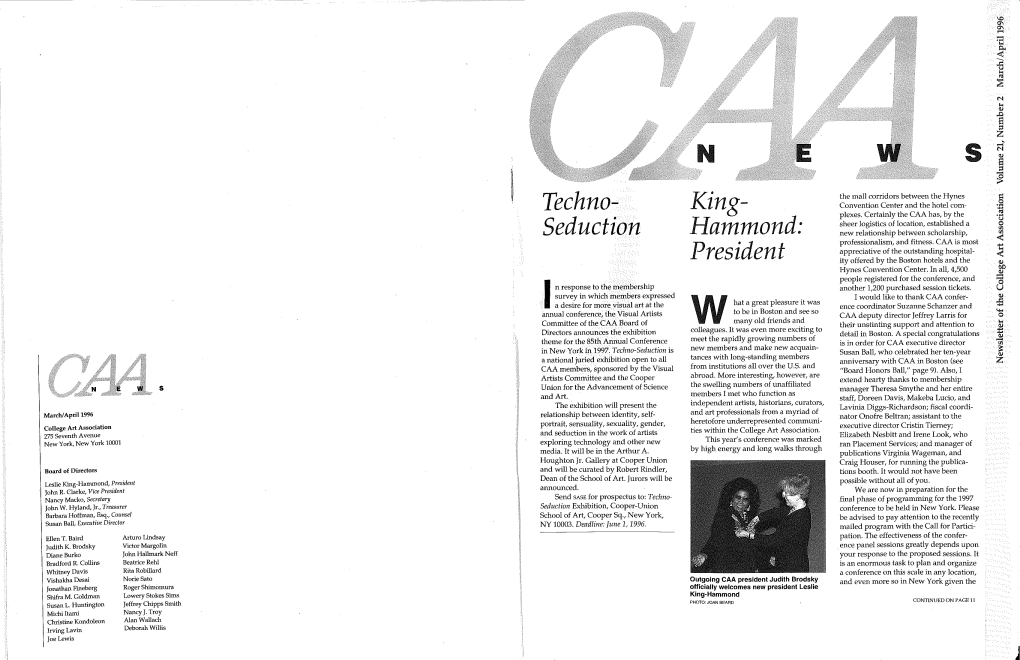 March-April 1996 CAA News