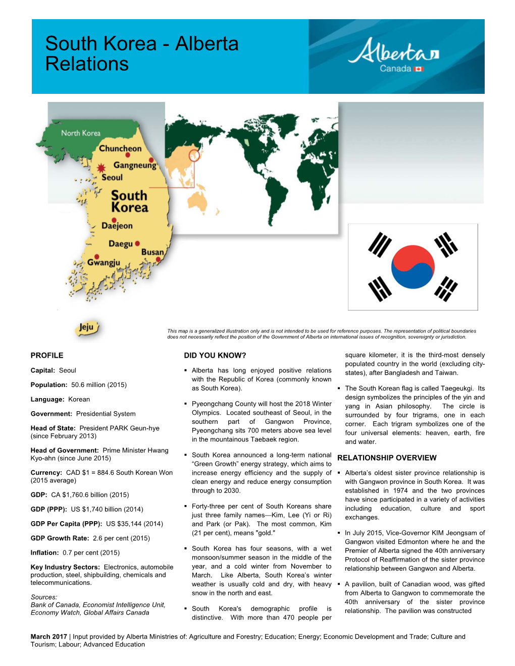 South Korea - Alberta Relations