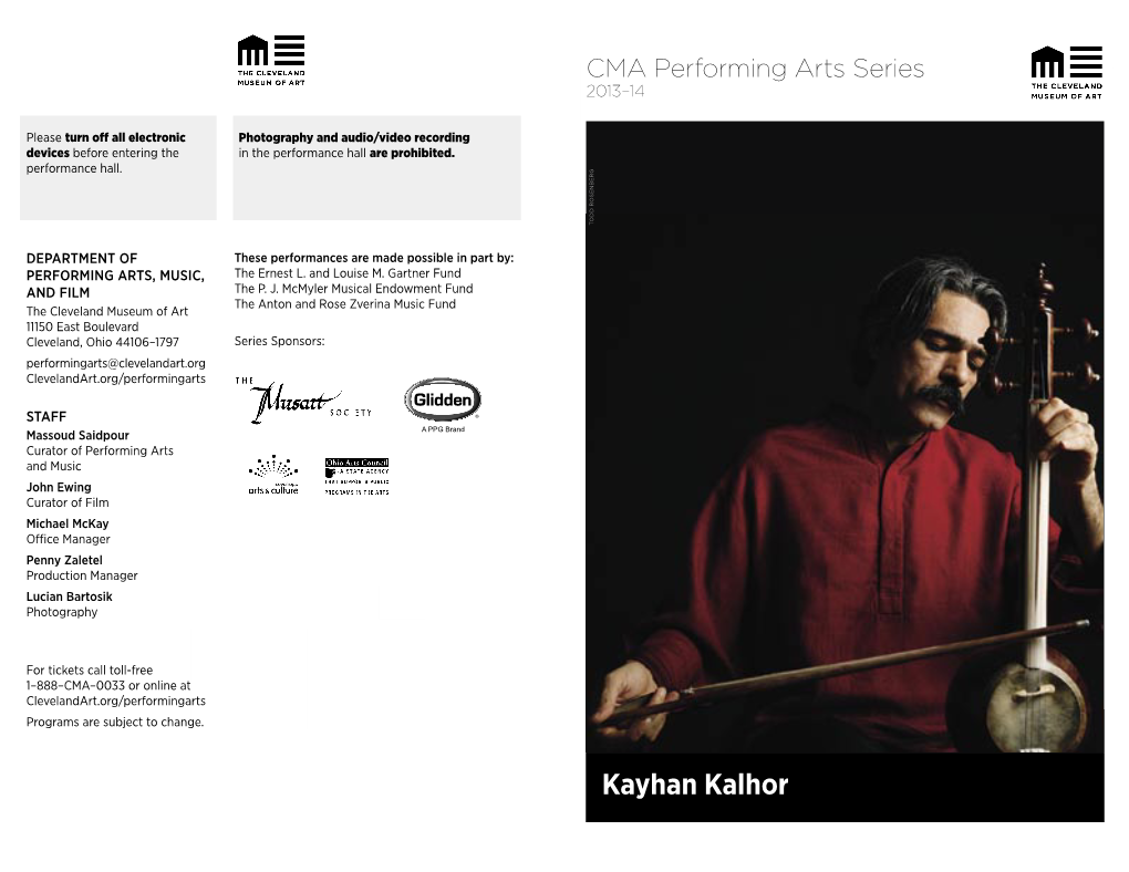 Kayhan Kalhor Shah Kaman Ali Bahrami Fard Bass Santour