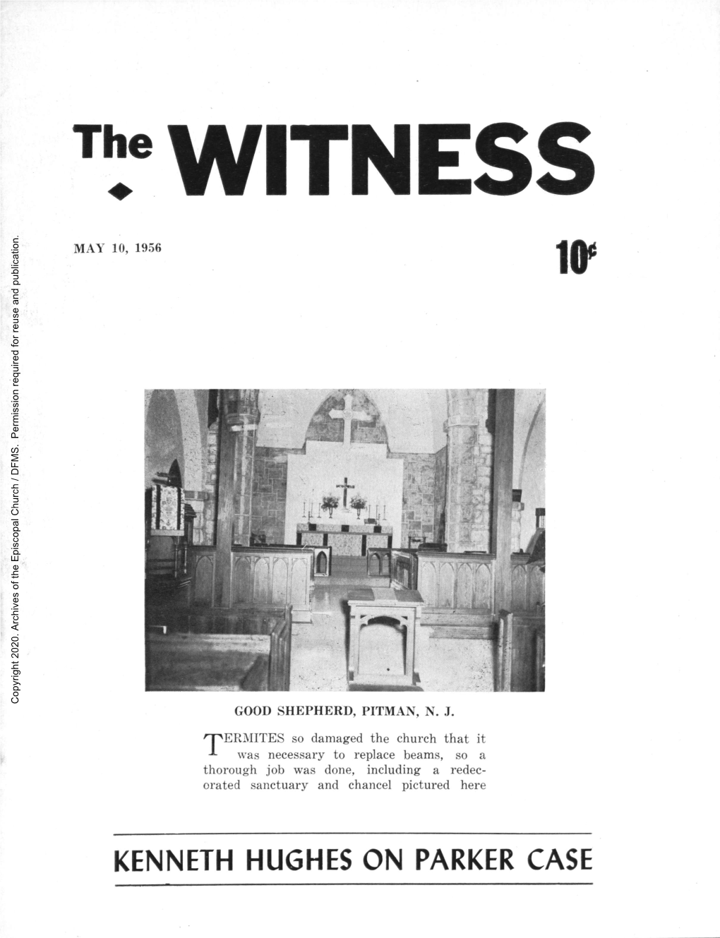 1956 the Witness, Vol. 43, No. 16