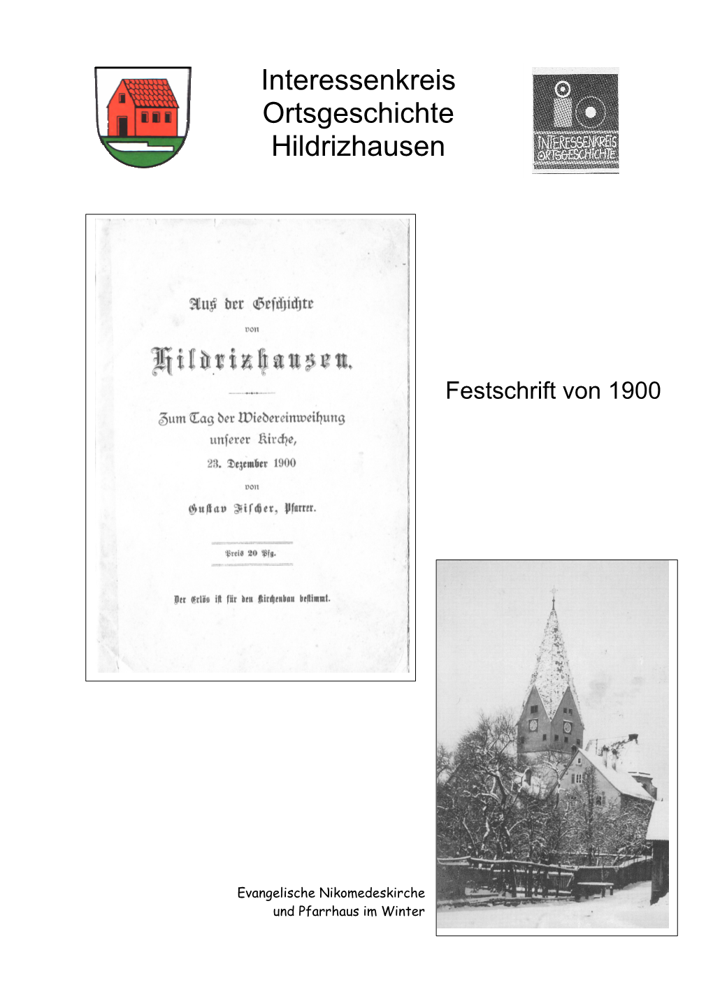 Pfarrer Gustav Fischer Festschrift 1900X