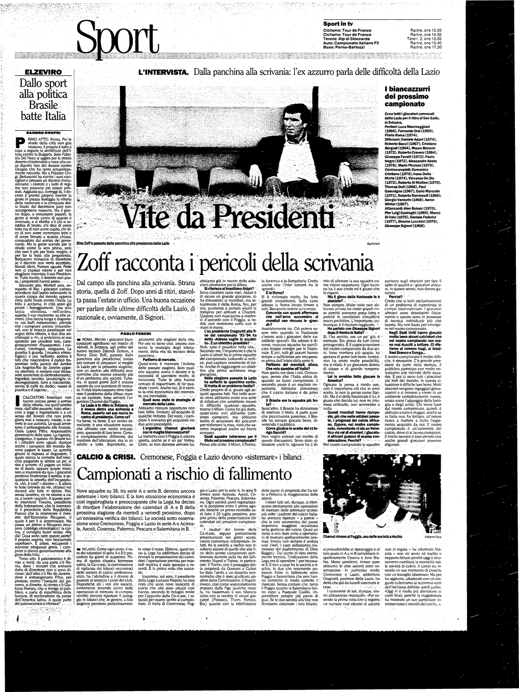 Zoff Racconta I Pericoli Della Scrivania Te