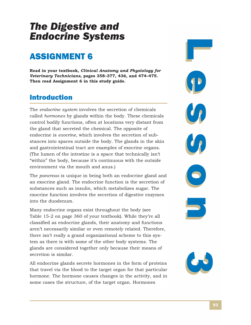 The Digestive and Endocrine Systems Examination