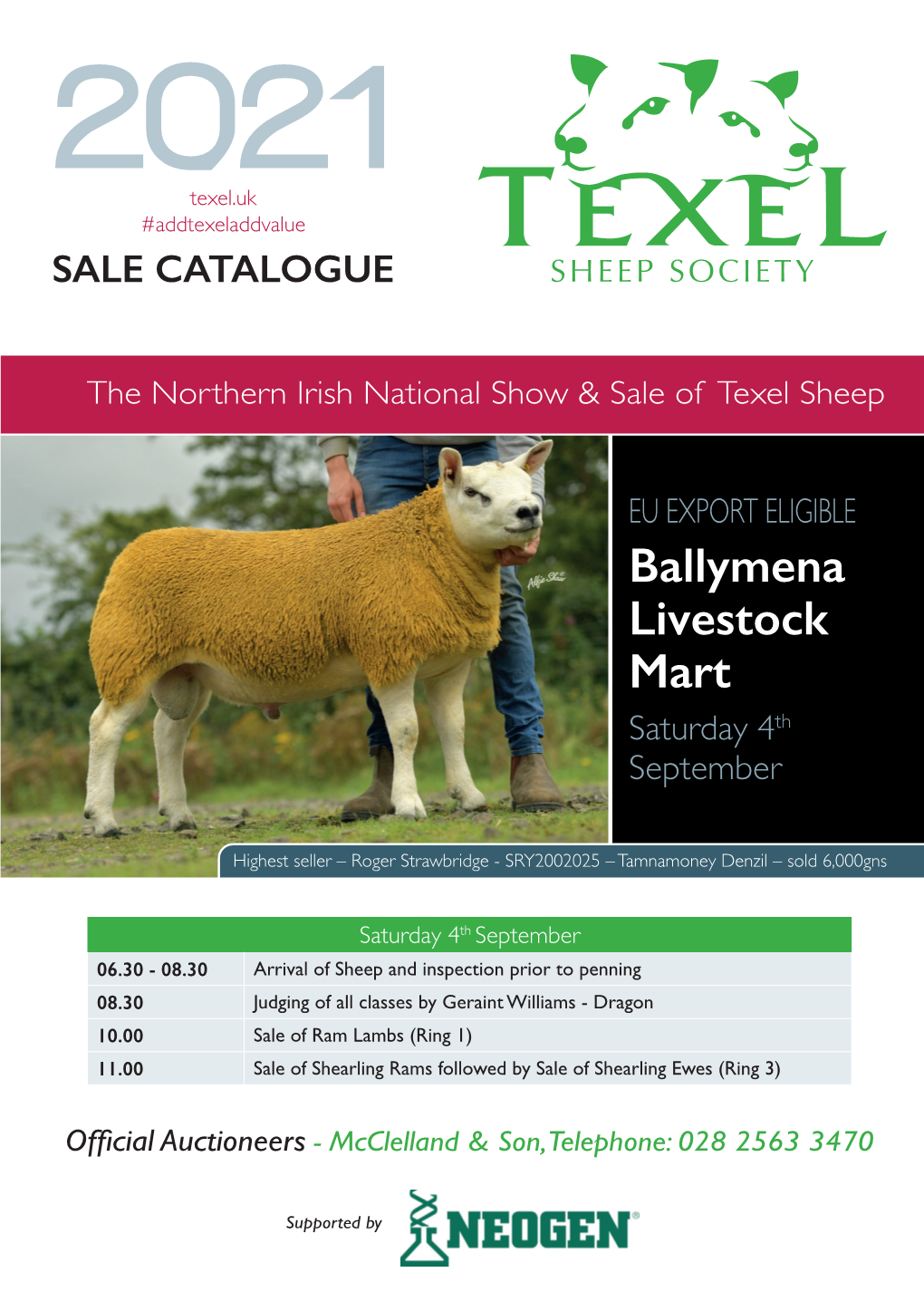 Ballymena Livestock Mart Saturday 4Th September