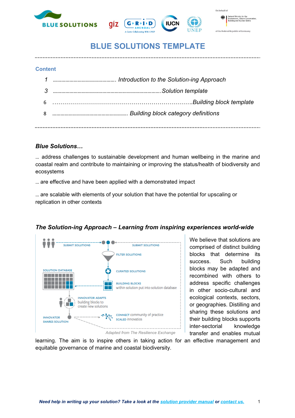 Blue Solutions Template