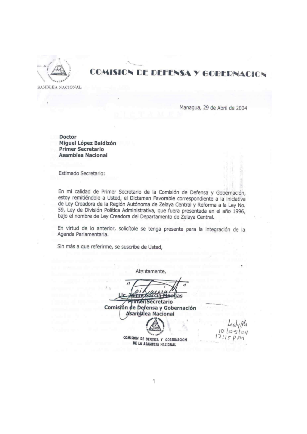 Dictamen De Iniciativa No. 20043023