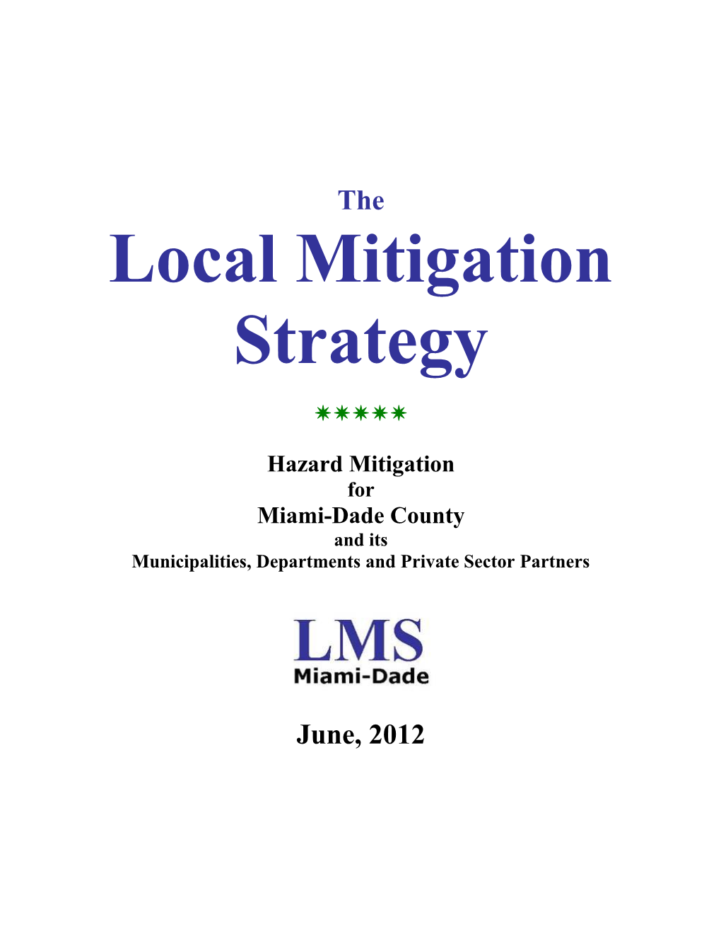 Local Mitigation Strategy