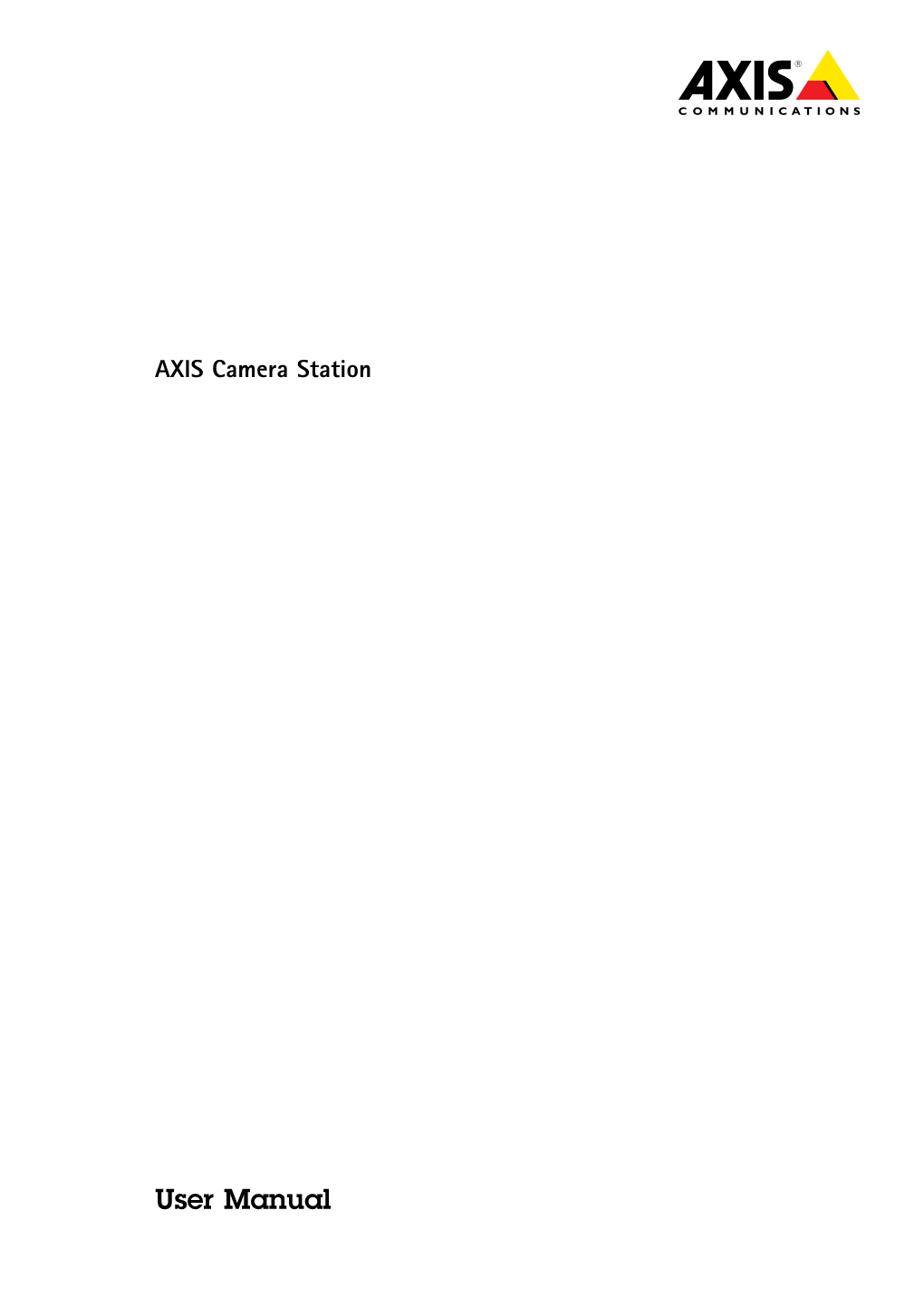 Axis Camera Station User Manual