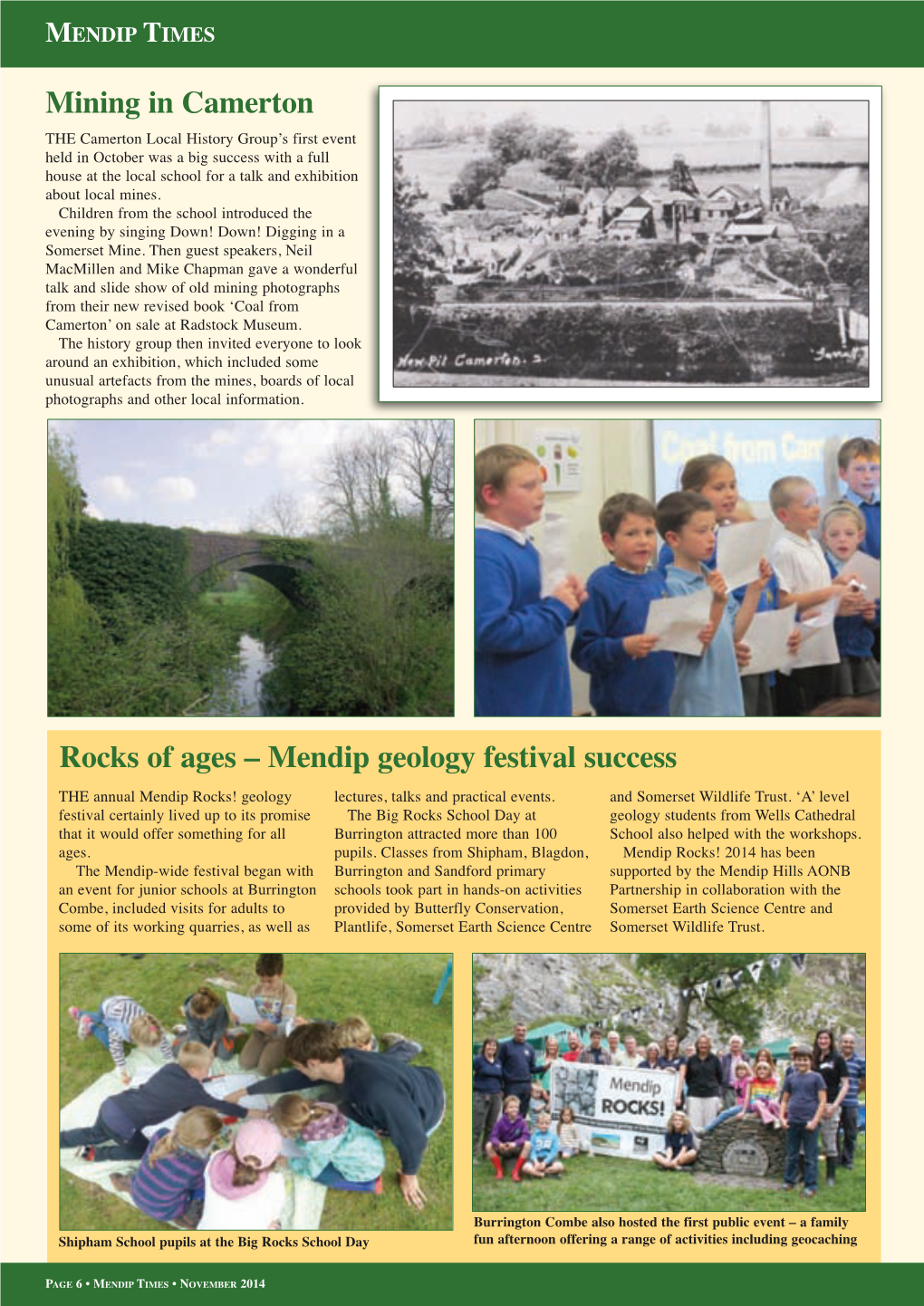 Rocks of Ages – Mendip Geology Festival Success Mining in Camerton