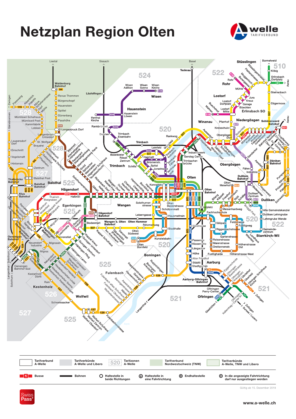 Netzplan Region Olten