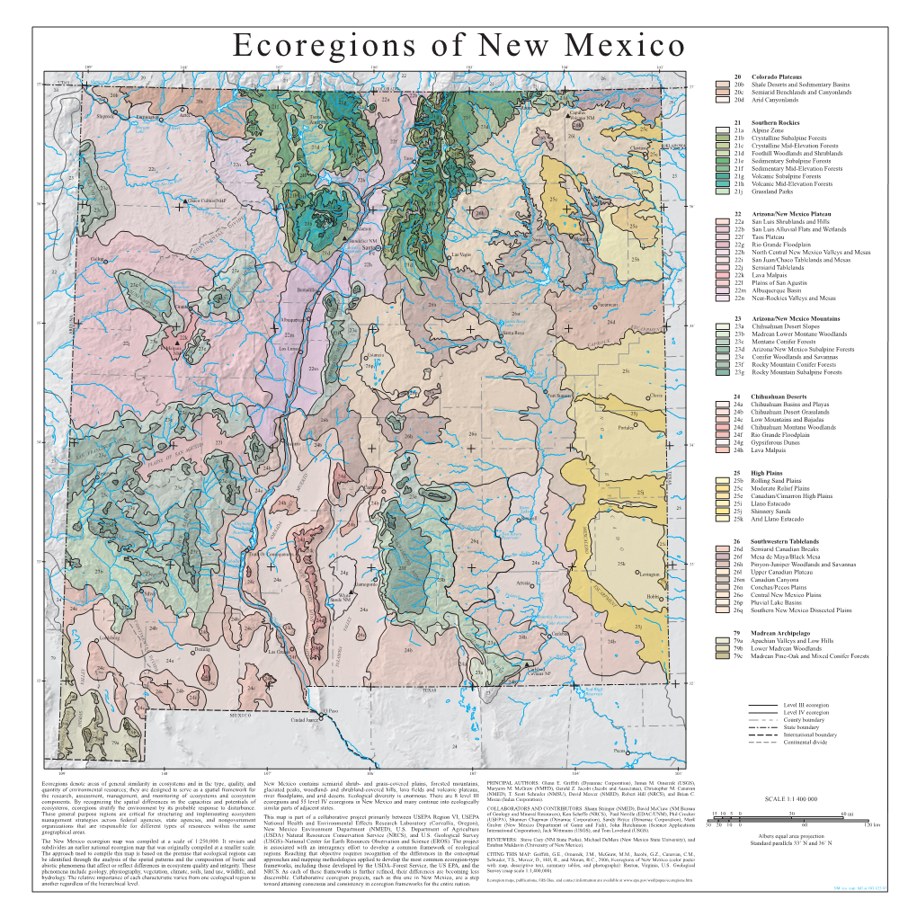 Ecoregions of New Mexico