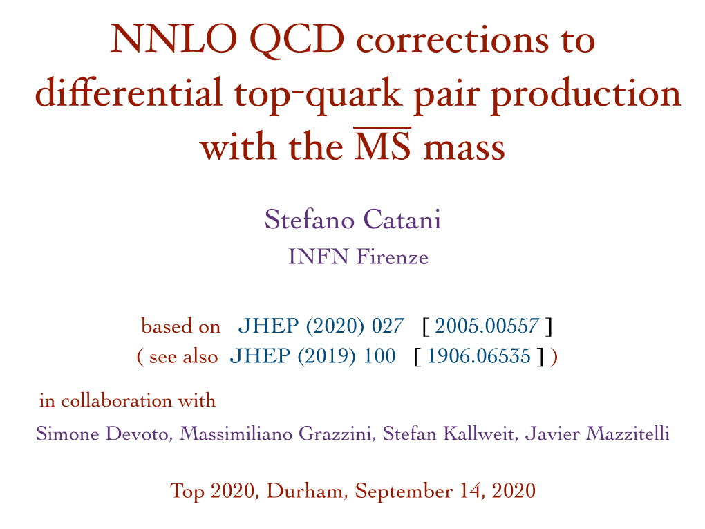 NNLO QCD Corrections to Differential Top-Quark Pair Production with The