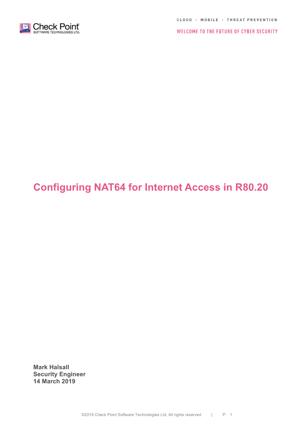 Ipv6 NAT64 Whitepaper