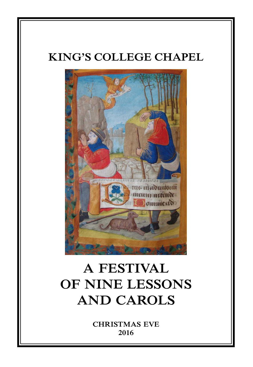 A Festival of Nine Lessons and Carols