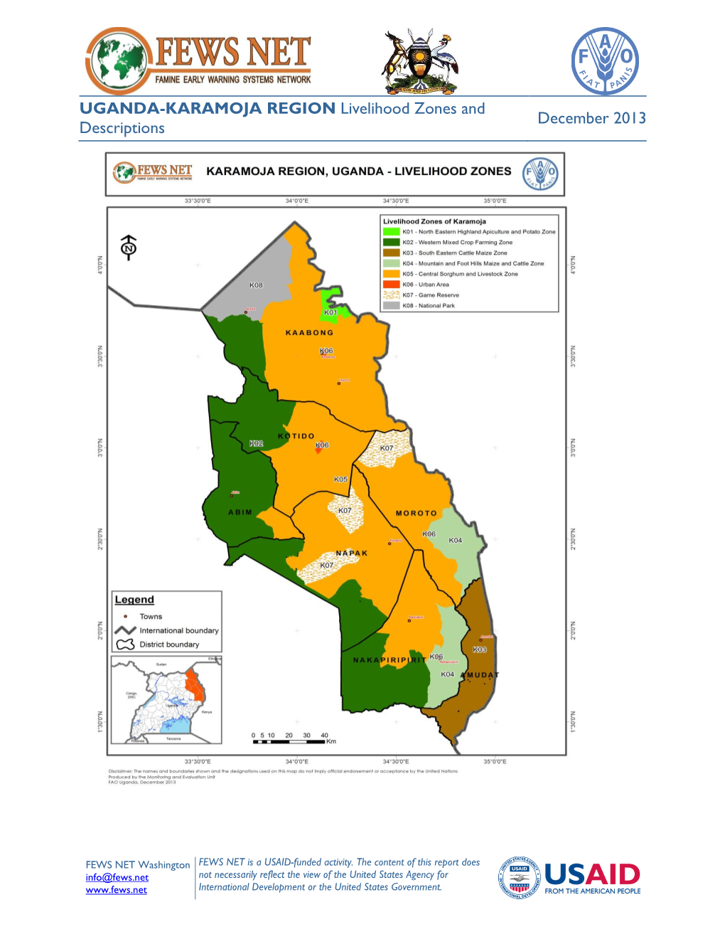 Annual Livelihoods Vulnerability Forecast Report-June 2009