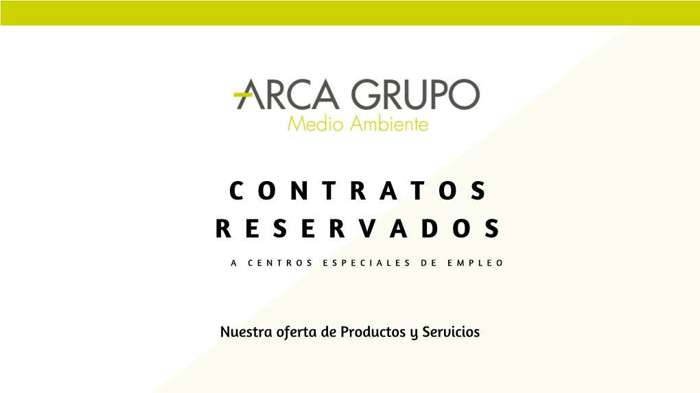 Adjudicación De Contratos Resevados