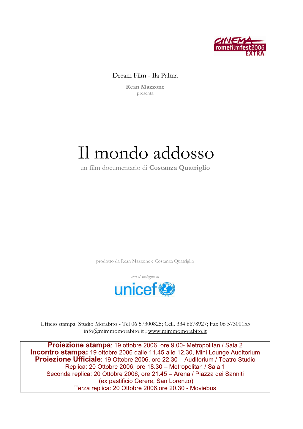 Il Mondo Addosso Un Film Documentario Di Costanza Quatriglio