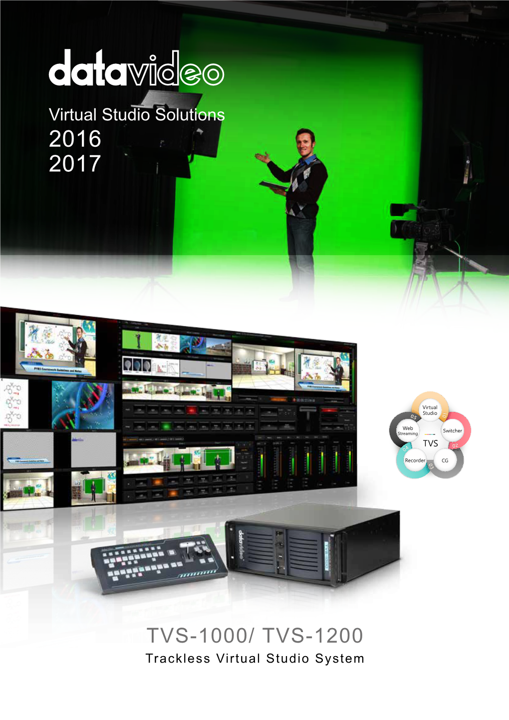 TVS-1000/ TVS-1200 Trackless Virtual Studio System 2 3 TVS-1000 TVS-1200 Product Video Product Video