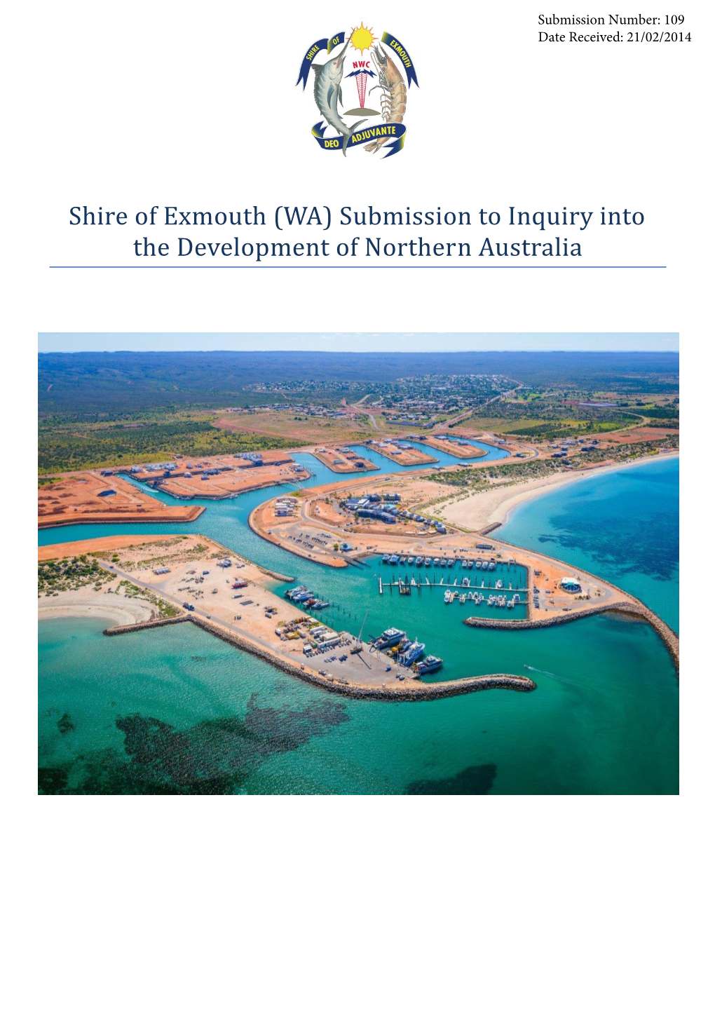 Shire of Exmouth (WA) Submission to Inquiry Into the Development Of