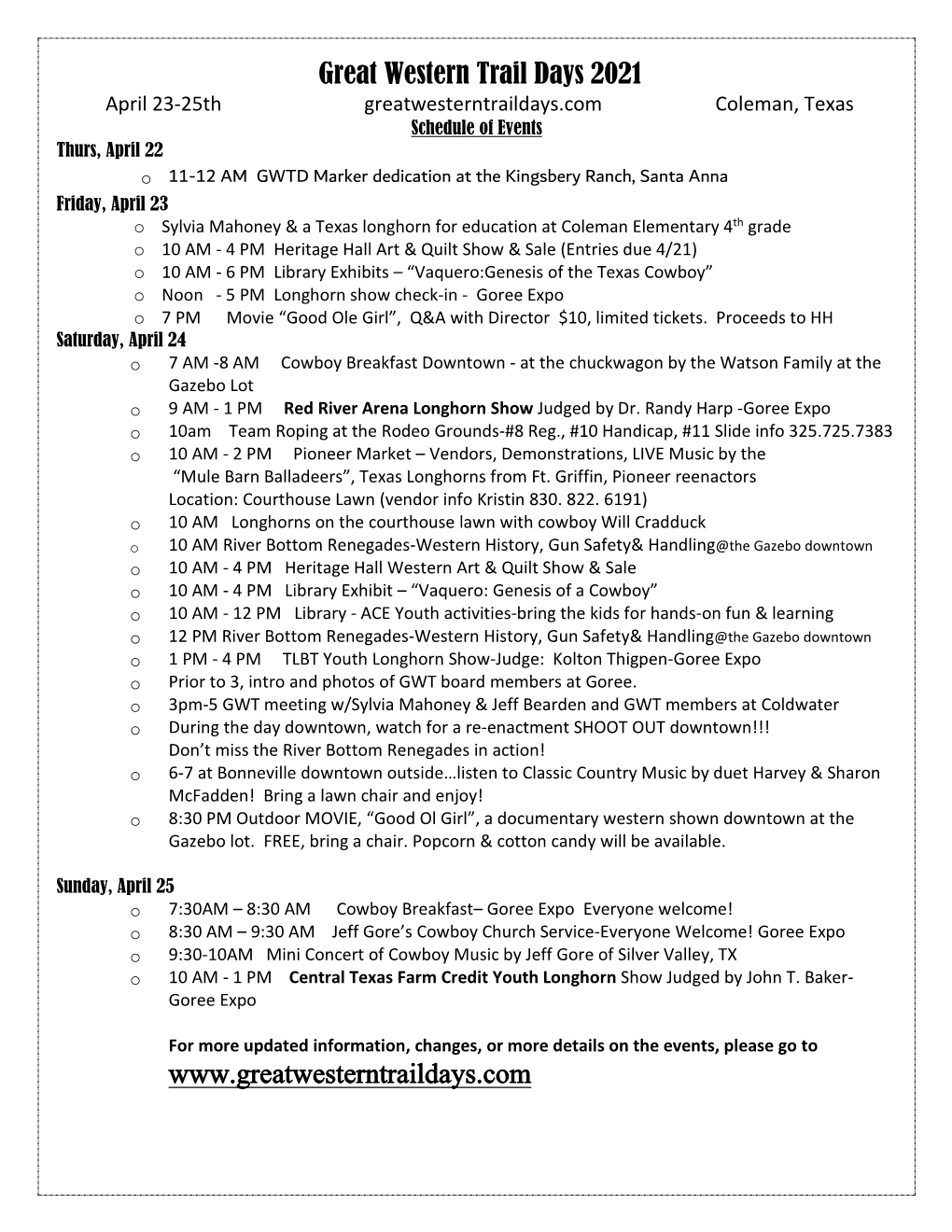 GWTD 2021 Schedule of Events[71]