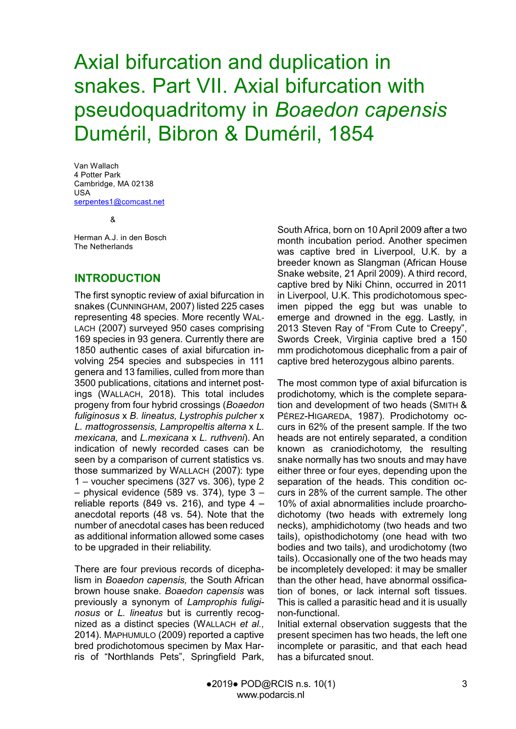 Boaedon Capensis Duméril, Bibron & Duméril, 1854