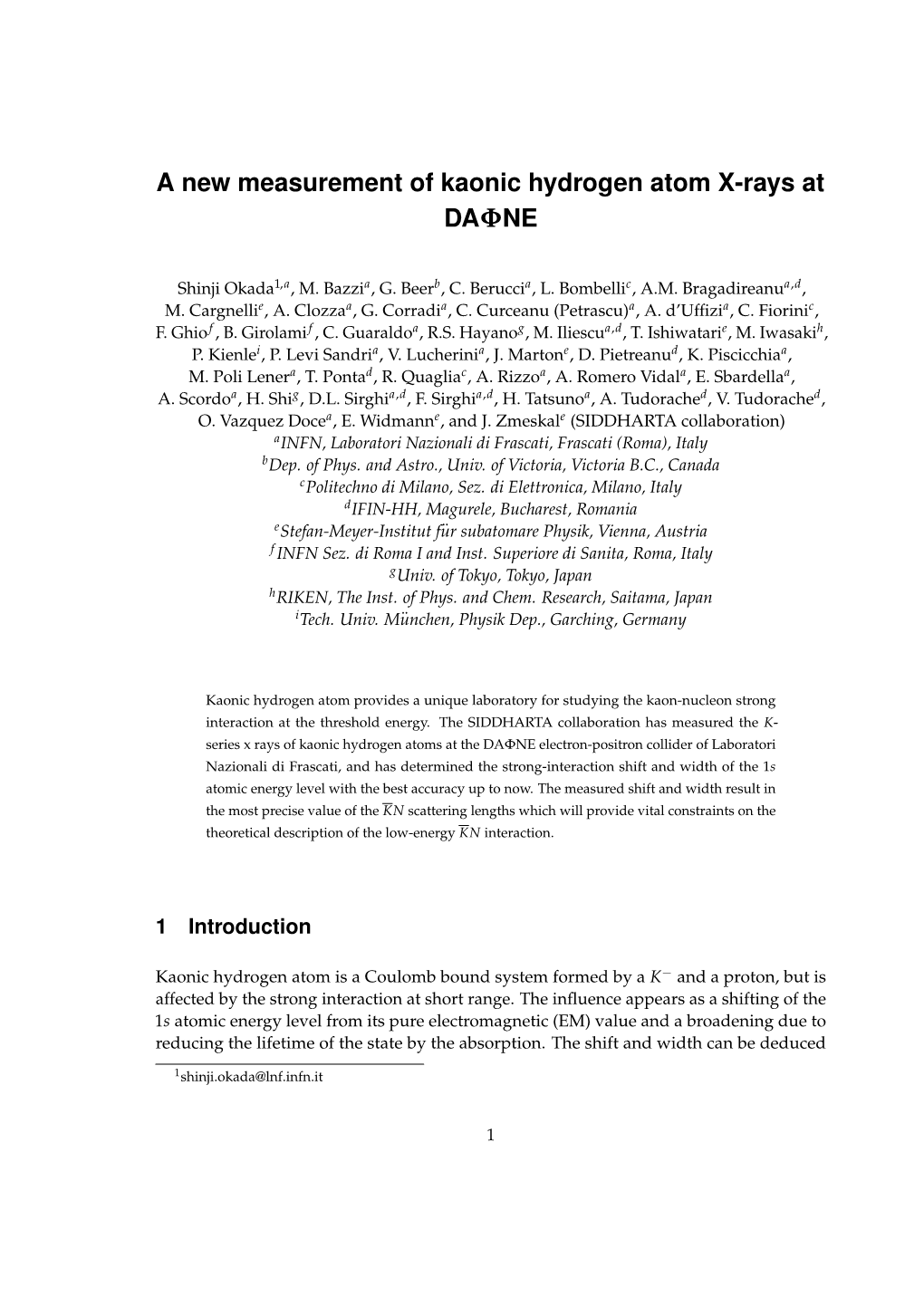 A New Measurement of Kaonic Hydrogen Atom X-Rays at DANE