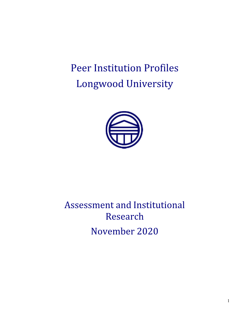 2020 Peer Institution Profiles