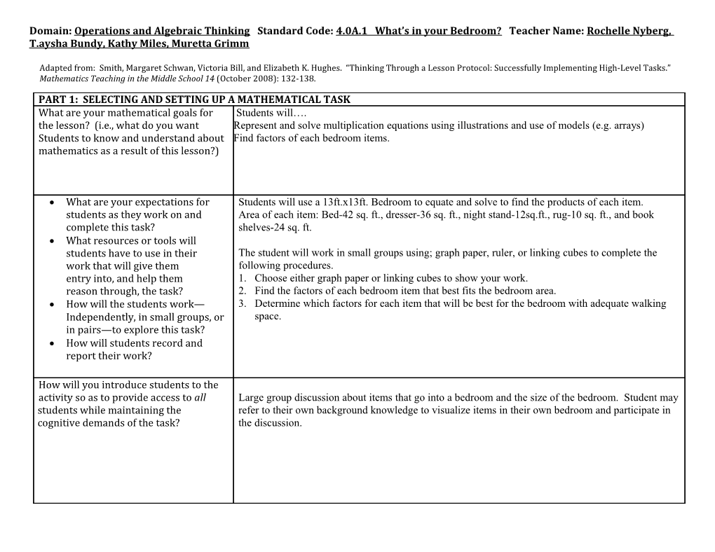 Thinking Through a Lesson Protocol (TTLP) Template s32