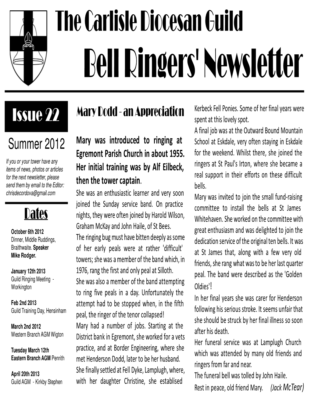 Bell Ringers' Newsletter