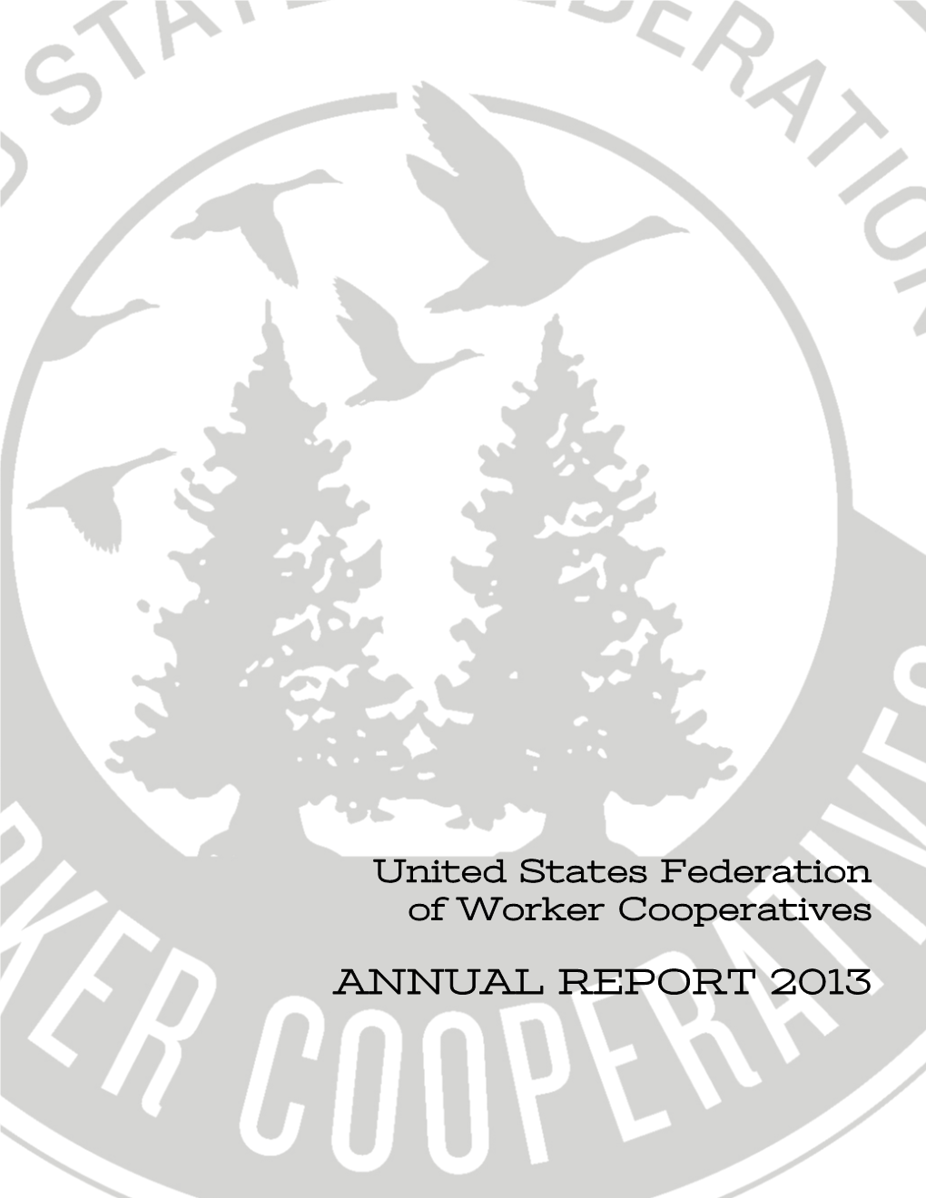 Annual Report 2013 Table of Contents