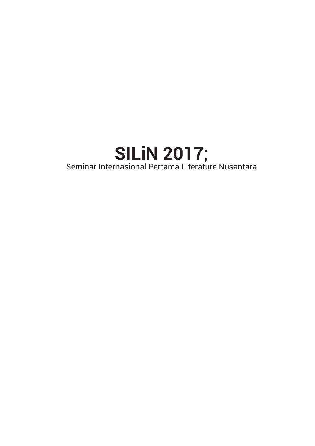 Prosiding Silin 2017